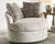 Soletren - Stone - Swivel Accent Chair