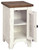 Wystfield - White / Brown - Chair Side End Table