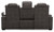 Hyllmont - Gray - Pwr Rec Sofa With Adj Headrest