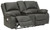 Calderwell - Gray - Dbl Rec Pwr Loveseat W/Console