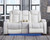 Party - White - Pwr Rec Loveseat/Con/Adj Hdrst