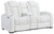 Party - White - Pwr Rec Loveseat/Con/Adj Hdrst