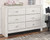 Paxberry - Whitewash - 6 Pc. - Dresser, Mirror, Dressing Chest, Queen Panel Bed, Nightstand