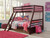 Halanton - Dark Brown - Twin Over Full Bunk Bed