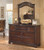 Leahlyn - Warm Brown - 5 Pc. - Dresser, Mirror, California King Panel Bed