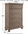 Lettner - Light Gray - 6 Pc. - Dresser, Mirror, Chest, King Panel Bed