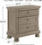 Lettner - Light Gray - 7 Pc. - Dresser, Mirror, King Panel Bed, 2 Nightstands