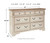 Realyn - Two-tone - 6 Pc. - Dresser, Mirror, Chest, California King Upholstered Panel Bed
