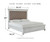 Kanwyn - Whitewash - 5 Pc. - Dresser, Mirror, California King Panel Upholstered Bed