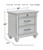 Kanwyn - Whitewash - 8 Pc. - Dresser, Mirror, Chest, California King Panel Bed, 2 Nightstands