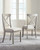 Parellen - Gray - 5 Pc. - Dining Room Table, 4 Side Chairs