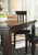 Haddigan - Dark Brown - 9 Pc. - Extension Table, 8 Side Chairs