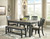 Tyler Creek - Dark Gray - 7 Pc. - Dining Room Table, 6 Side Chairs