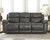 Edmar - Charcoal - 3 Pc. - Power Sofa, Loveseat, Recliner