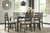 Rokane - Brown - Dining Room Table Set (7/CN)