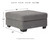 Dalhart - Charcoal - Oversized Accent Ottoman