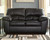 Brazoria - Black - Loveseat