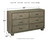 Arnett - Gray - 7 Pc. - Dresser, Mirror, Chest, Queen Bookcase Bed, 2 Nightstands