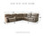 Segburg - Driftwood - Left Arm Facing Power Sofa 4 Pc Sectional