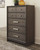 Brueban - Rich Brown - 6 Pc. - Dresser, Mirror, Chest, King Panel Bed With 2 Storage Drawers