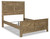 Shurlee - Light Brown - Queen Crossbuck Panel Bed