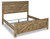 Shurlee - Light Brown - King Crossbuck Panel Bed