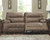 Hazenburg - Pearl Silver - 2 Seat Reclining Power Sofa