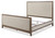 Chrestner - Gray - Queen Upholstered Panel Bed