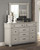 Jennily - Whitewash - 8 Pc. - Dresser, Mirror, Chest, Queen Panel Bed, 2 Nightstands