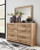 Hyanna Dresser and Mirror (B1050B1)