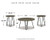 Hadasky Table (Set of 3) (T144-13)