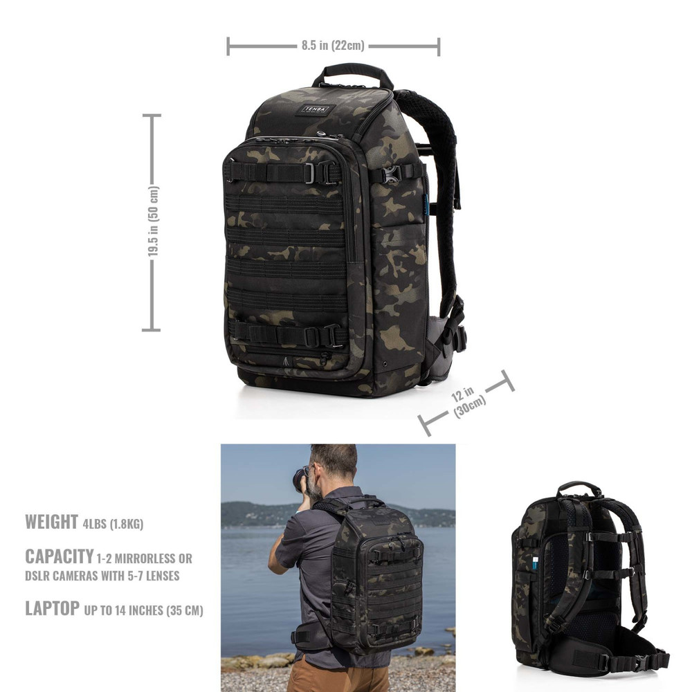 Axis v2 20L Rucksack - MultiCam Schwarz | Tenba