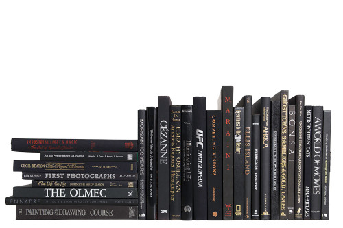 Vintage Onyx Oversized Books By The Foot
