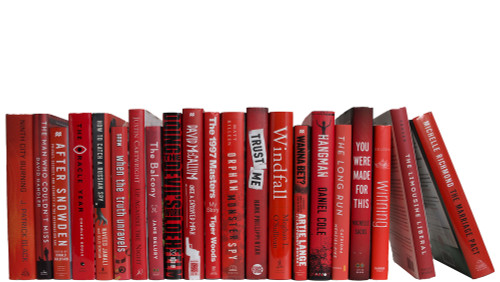 Modern Scarlet Dust Jackets: Color By The Foot