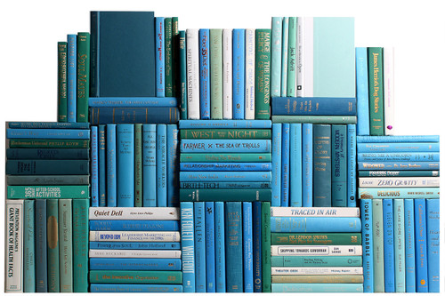 Modern Ocean Book Wall, S/100