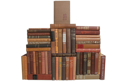 Vintage Chocolate Book Wall