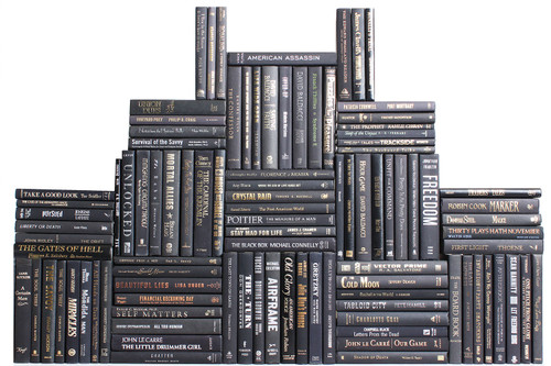 Modern Onyx Book Wall, S/100