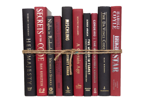 Burgundy and Black Team Colors Book Bundle
