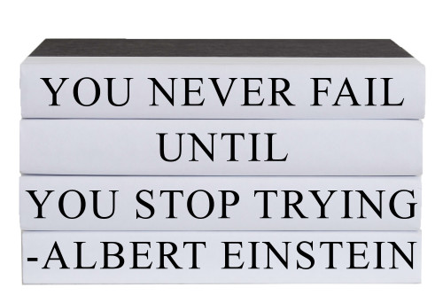 Never Fail Quote Book Stack, S/4