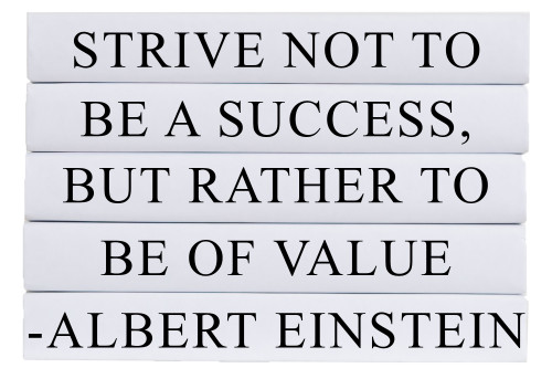 Strive To Be of Value Quote Book Stack, S/5