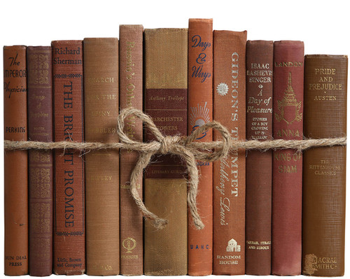 Vintage Walnut Book Bundle