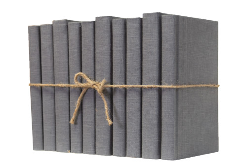 Slate Linen Wrapped Book Bundle