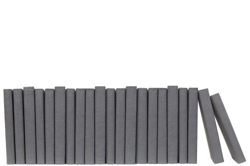 Slate Linen Wrapped Books By The Foot