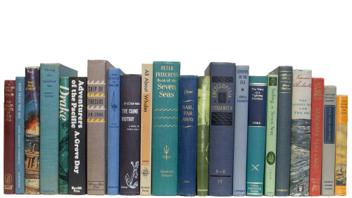 Vintage Nautical Subject Books By The Foot