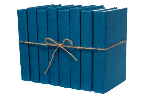 Blue Spruce Linen Wrapped Book Bundle