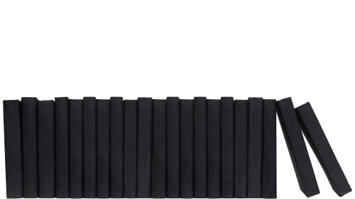 Onyx Linen Wrapped Books By The Foot