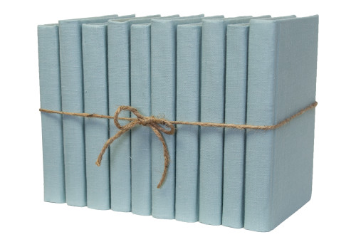 Seafoam Linen Wrapped Book Bundle