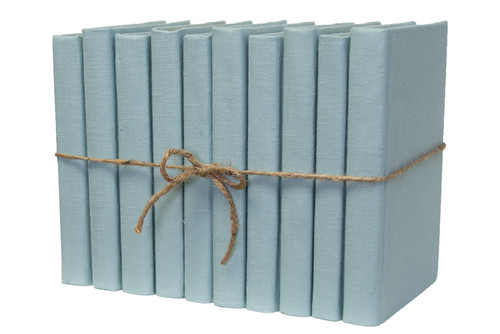 Seafoam Linen Wrapped Book Bundle
