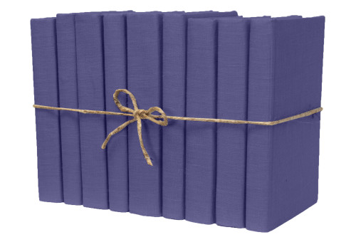 Dark Very Peri Linen Wrapped Book Bundle
