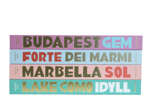 Pastel Arts Assouline Coffee Table Stack, S/4